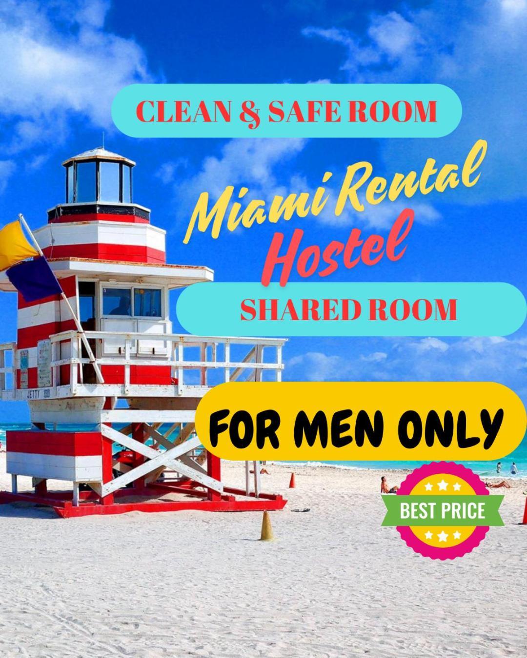 203 Miami Shared Rooms For Men Central Comfortable, Affordable Extérieur photo